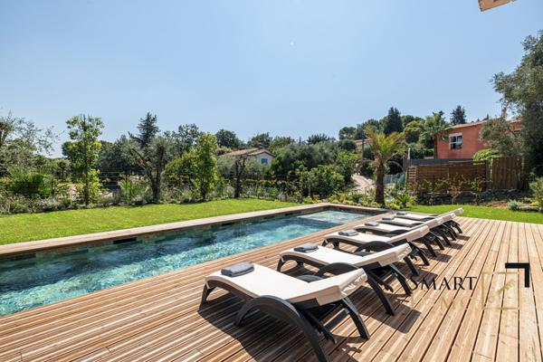 Mougins – Villa contemporaine d’exception : piscine, sauna, hammam