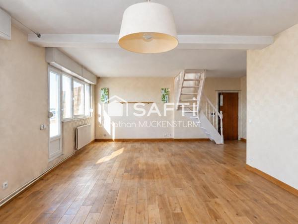 Bischheim – T4 en duplex avec rooftop et vues panoramiques