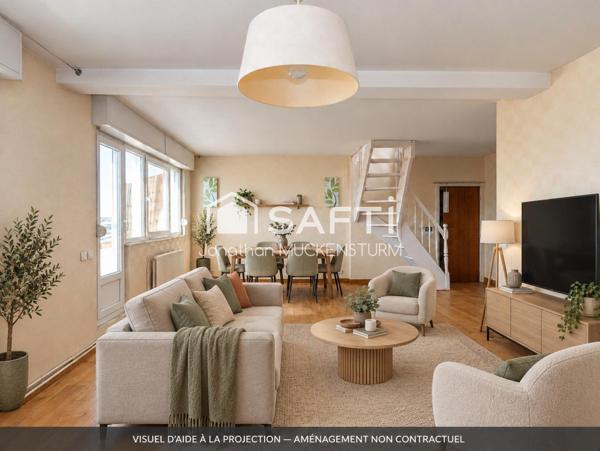 Bischheim – T4 en duplex avec rooftop et vues panoramiques
