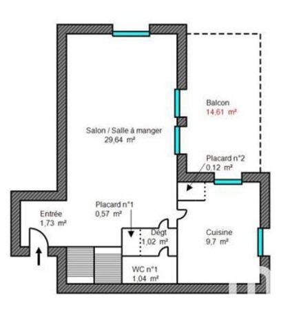 Appartement 4 pièces de 86 m² à Émerainville (77184)