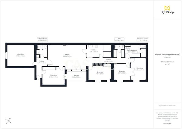 Vente Appartement 6 pièces de 133m² - 75011 Paris