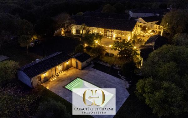 Cahors (46000) Proche Cahors: Superbe propriété restaurée avec gîtes