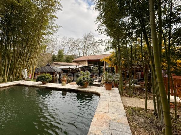 ANDUZE (30) Vente fonds commerce restaurant avec murs commerciaux et habitation.