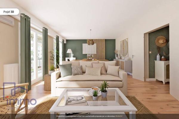 Lyon 3, Saxe Gambetta, T5 de 119 m², garage