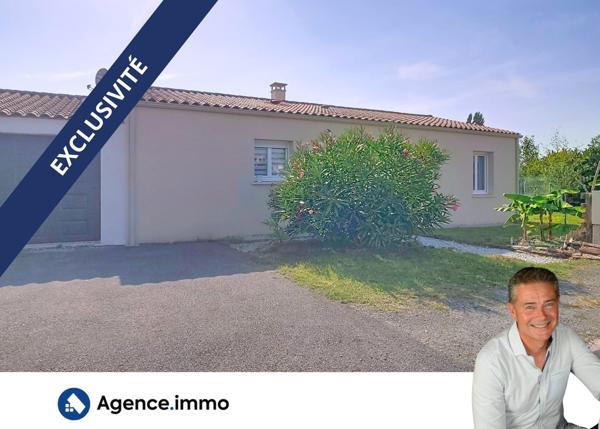 À vendre - Maison individuelle, 4 pièces située à Cravans (17260)