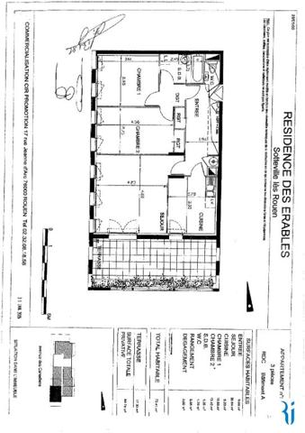 ROUEN - JARDIN DES PLANTES // F3 de 72,12 m² avec parking en s/sol