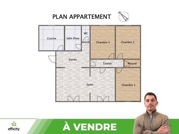Appartement
         5 pièces
        - 100 m² Exclusivité 137 000 € *