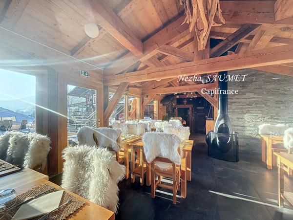 Fonds de commerce à vendre LE GRAND BORNAND (74), bar, restaurant, chambres d'Hôtes, terrasse, veranda, piste de ski, sud, chalet, pôele à bois, cheminée,