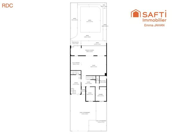 Maison familiale à 15 min à pied du port, commerces à 200 m, fort potentiel d’aménagement