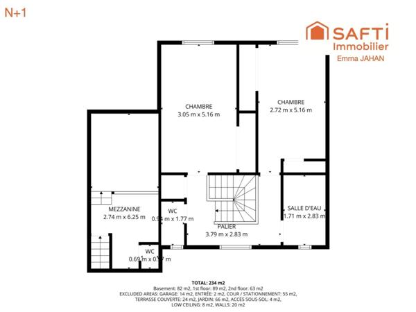 Maison familiale à 15 min à pied du port, commerces à 200 m, fort potentiel d’aménagement