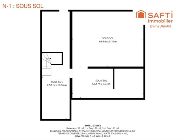 Maison familiale à 15 min à pied du port, commerces à 200 m, fort potentiel d’aménagement