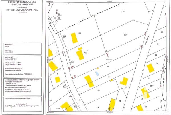 Terrain à vendre 2 337 m² Buzançais