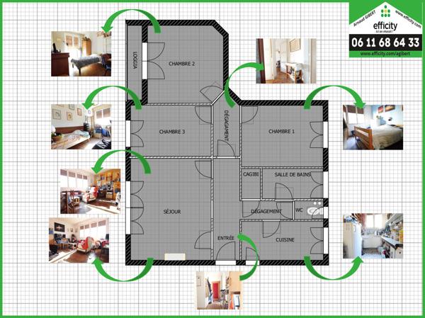 Appartement 4 pièces - 80 m² Exclusivité efficity