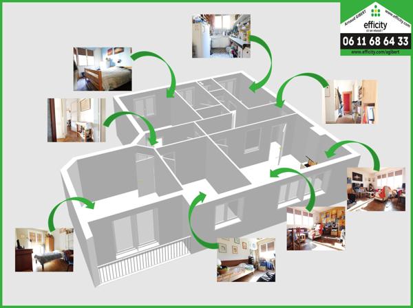 Appartement 4 pièces - 80 m² Exclusivité efficity