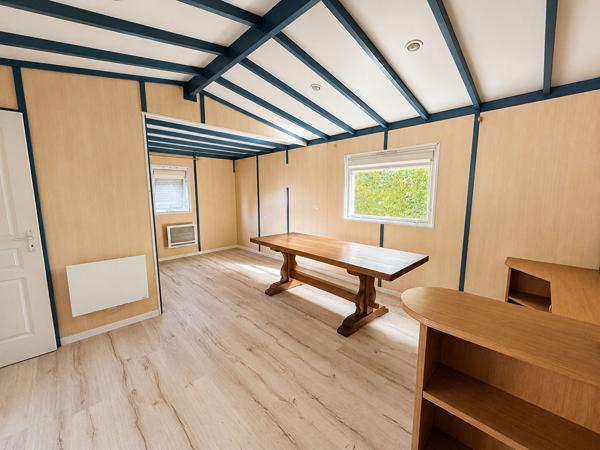 Terrain + chalet de 47 m2 à dix minutes des plages