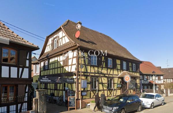 Immeuble 677 m² STRASBOURG ENSEMBLE IMMOBILIER - MURS + FONDS DE COMMERCE RESTAURATION sur 12ares50 Fegersheim (67640)