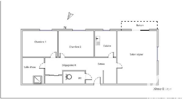 Appartement à vendre 3 pièces 65,81 m² Chanteloup-les-Vignes