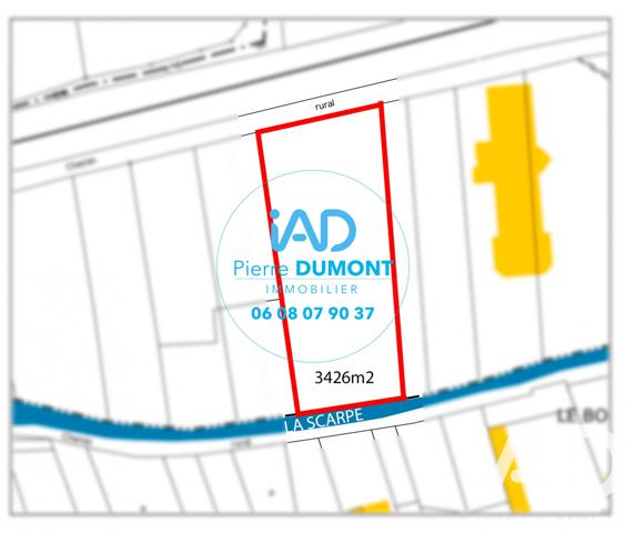 Terrain à vendre 3 426 m² Tilloy-lès-Hermaville