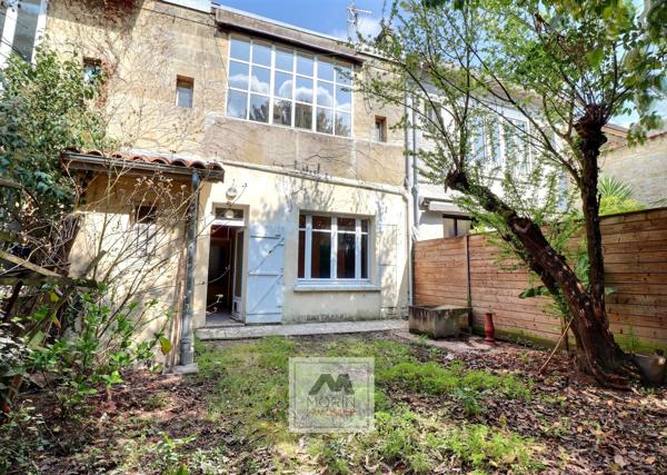 BORDEAUX Caudéran proche Parc Bordelais, à vendre maison en pierre avec 5 chambres et jardin