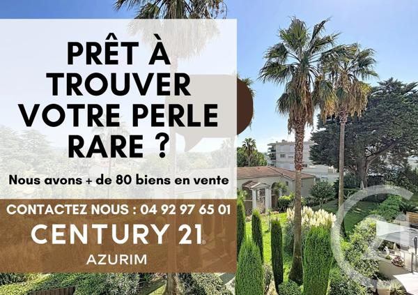 Appartement F4 à vendre  4 pièces - 78 m 2   MANDELIEU LA NAPOULE  - 06