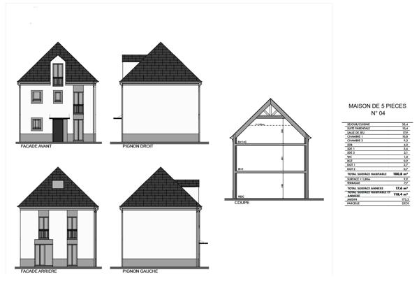 Maison 5 pièces - 101 m²