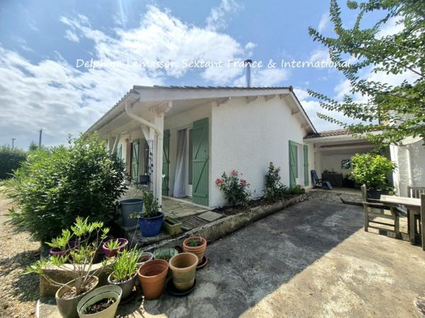 Charmante maison de plain-pied avec jardin arboré et garage, à 5kms de Duras