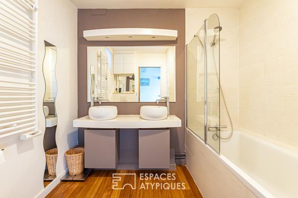 Maison avec terrasses, jardin et son appartement indépendant sur une île