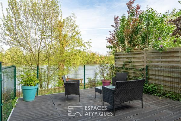 Maison avec terrasses, jardin et son appartement indépendant sur une île