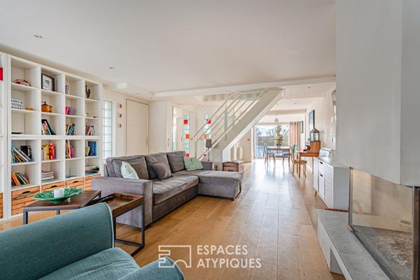 Maison avec terrasses, jardin et son appartement indépendant sur une île