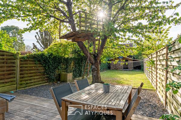 Maison avec terrasses, jardin et son appartement indépendant sur une île