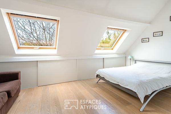 Maison avec terrasses, jardin et son appartement indépendant sur une île