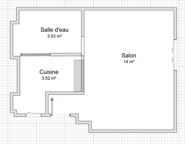 Studio à refaire au marché Dauphine