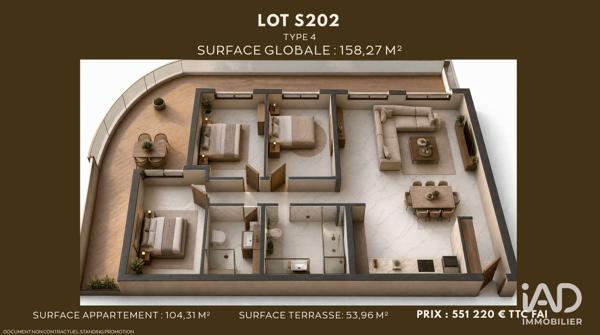 Appartement (neuf) à vendre 7 pièces 104 m² Saumur