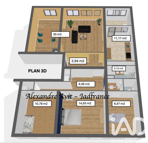 Appartement à vendre 5 pièces 102 m² Orvault