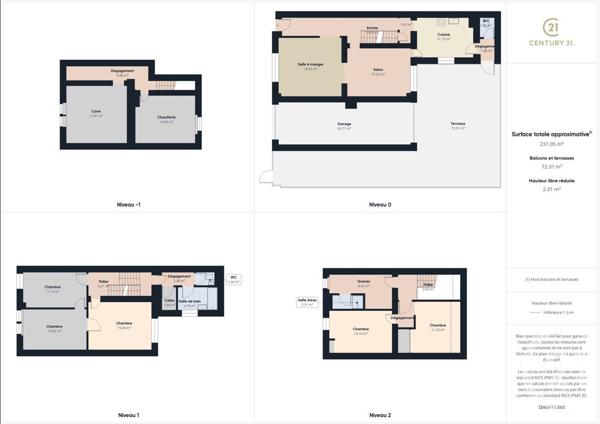 Maison à vendre  6 pièces - 158 m2 MAIZIERES LES METZ - 57