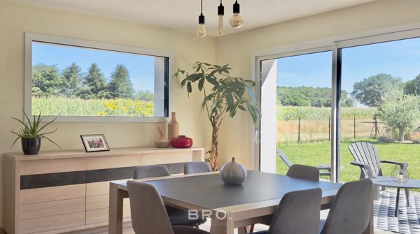 PLUNERET - MAISON FAMILIALE - 150M2, 4 CHAMBRES, VUES SUR LES CHAMPS