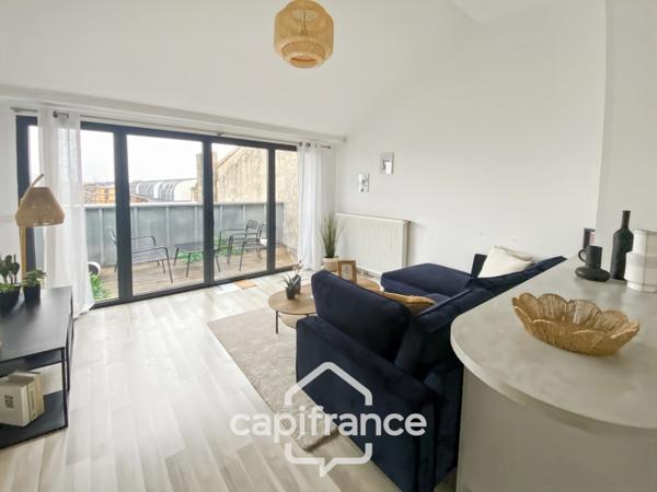 Appartement T4 duplex de 87 m², 2 terrasses, un parking