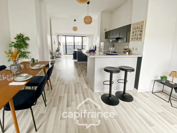 Appartement T4 duplex de 87 m², 2 terrasses, un parking