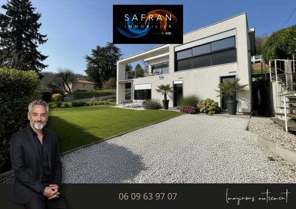 Maison d’architecte 138 m² – Terrasse panoramique, calme absolu et cadre de vie privilégié à La Boisse