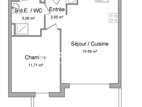 Location Appartement 2 pièces 40.15 m² - 1400, AVENUE DU GENERAL GARBAY Mandelieu La Napoule 06210