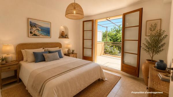Grimaud - Appartement en duplex avec vue sur la plaine