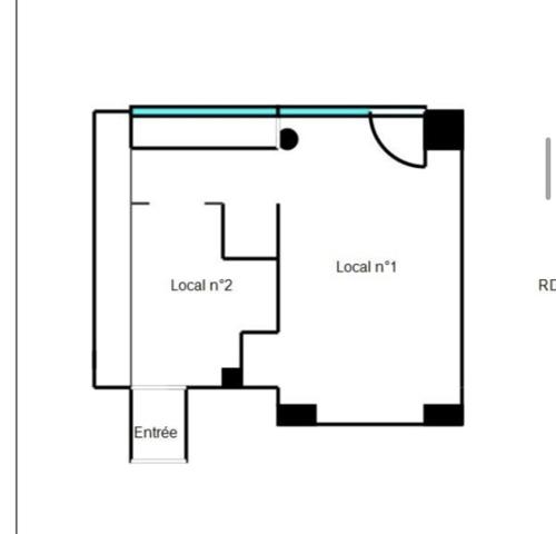 Local Commercial 2 pièces - 35 m²