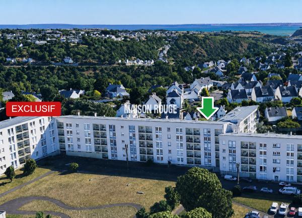 SAINT-BRIEUC : Appartement T4 meublé lumineux avec vue dégagée, parking et cave