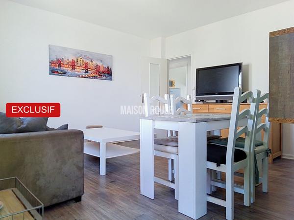 SAINT-BRIEUC : Appartement T4 meublé lumineux avec vue dégagée, parking et cave