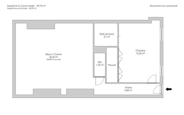 Appartement Paris 10 e - SAINT-MARTIN