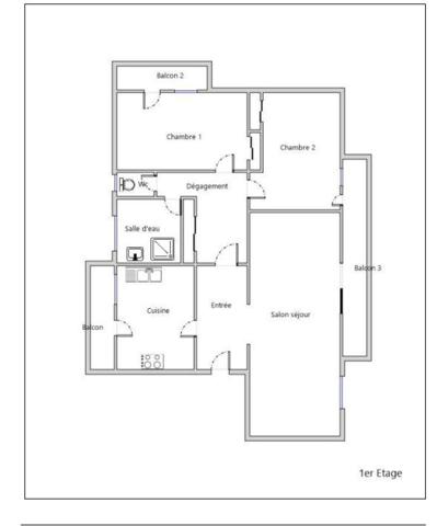 Hyper-centre Orgeval -Appartement lumineux balcons