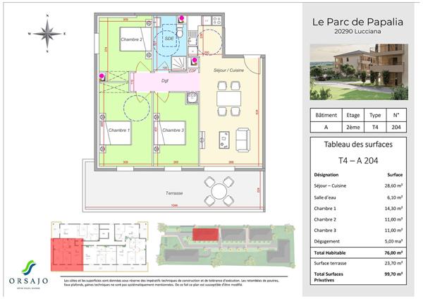 Programme Neuf - Appartements avec terrasse - Le Parc Papalia Lucciana