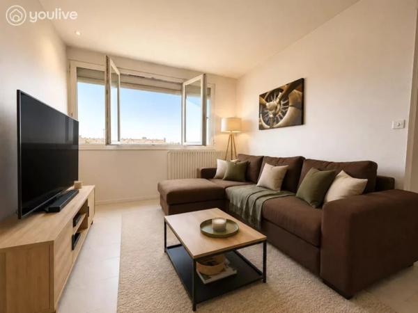 Angers T2 lumineux vue dégagée