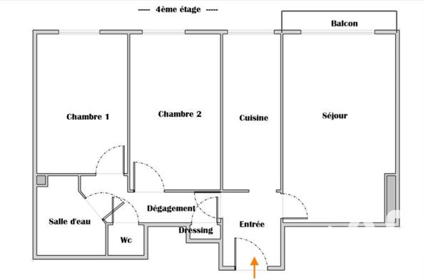 Appartement à vendre 3 pièces 60 m² Châtillon