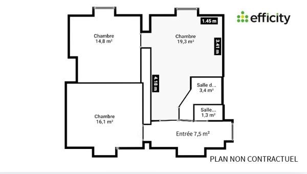 Appartement
         3 pièces
        - 62 m² Exclusivité 109 000 € *